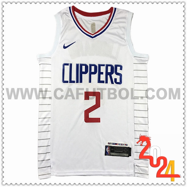 Camisetas NBA Los Angeles Clippers (LEONARD #2) 2024/25 Blanco