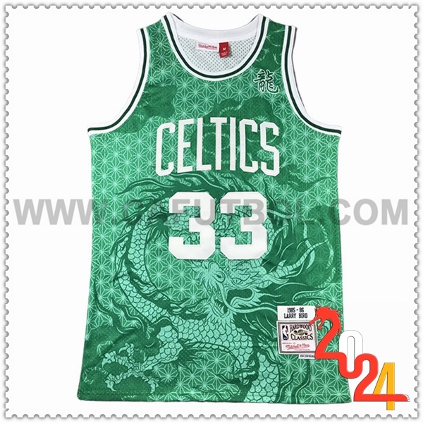 Camisetas NBA Boston Celtics (BIRD #33) 2024/25 Azul/Rojo