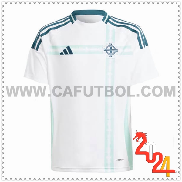 Segunda Camiseta Equipo Irlanda del norte Blanco 2024 2025