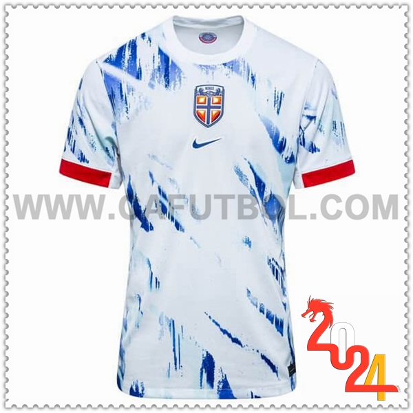 Segunda Camiseta Equipo Noruega Blanco 2024 2025