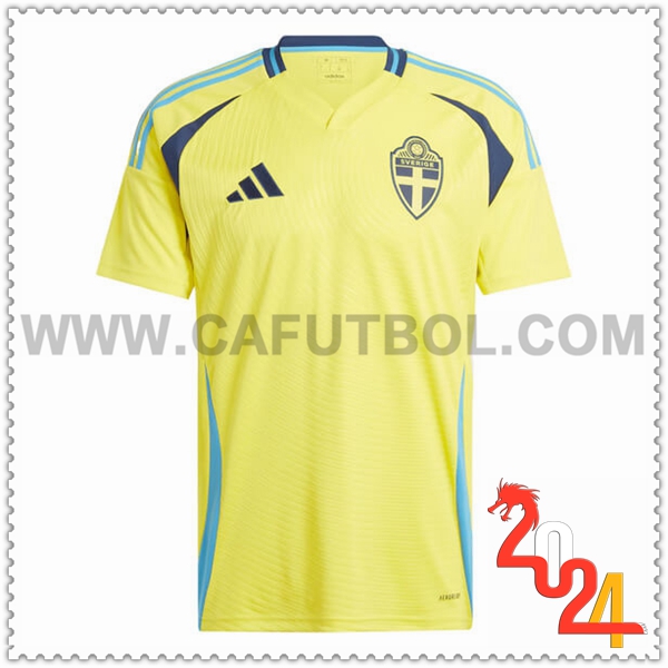 Primera Camiseta Equipo Suecia AMARILLO 2024 2025