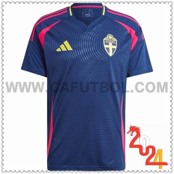 Segunda Camiseta Equipo Suecia Azul marino 2024 2025