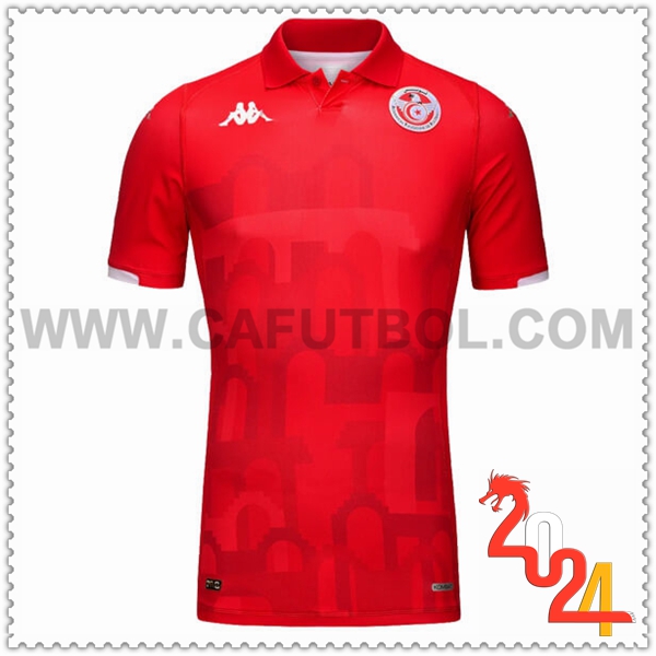 Primera Camiseta Equipo Túnez Rojo 2024 2025