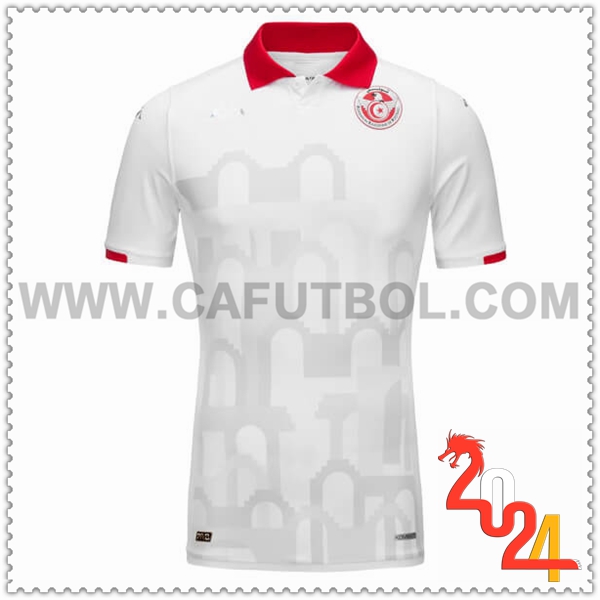 Segunda Camiseta Equipo Túnez Blanco 2024 2025