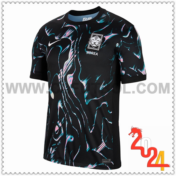 Segunda Camiseta Equipo Corea del Sur Negro 2024 2025