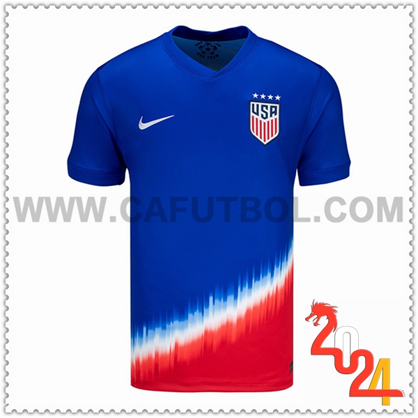 Segunda Nuevo Camiseta Equipo Estados Unidos Azul 2024 2025