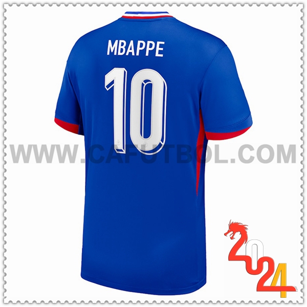 Primera Camiseta Equipo Francia MBAPPE #10 Azul 2024 2025