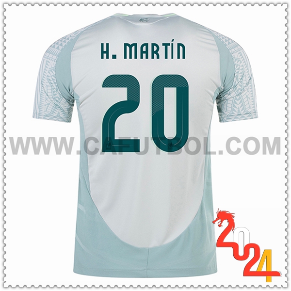 Segunda Camiseta Equipo México H.MARTIN #20 Verde 2024 2025