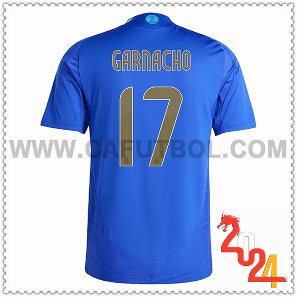 Segunda Camiseta Equipo Argentina GARNACHO #17 Azul 2024 2025