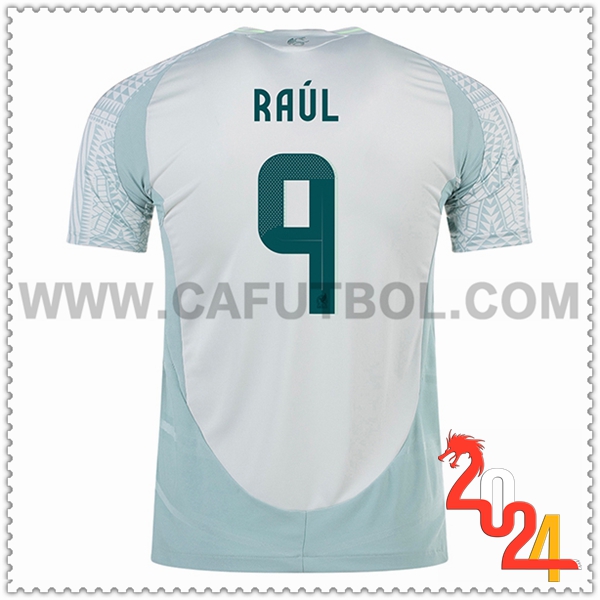 Segunda Camiseta Equipo México RAUL #9 Verde 2024 2025