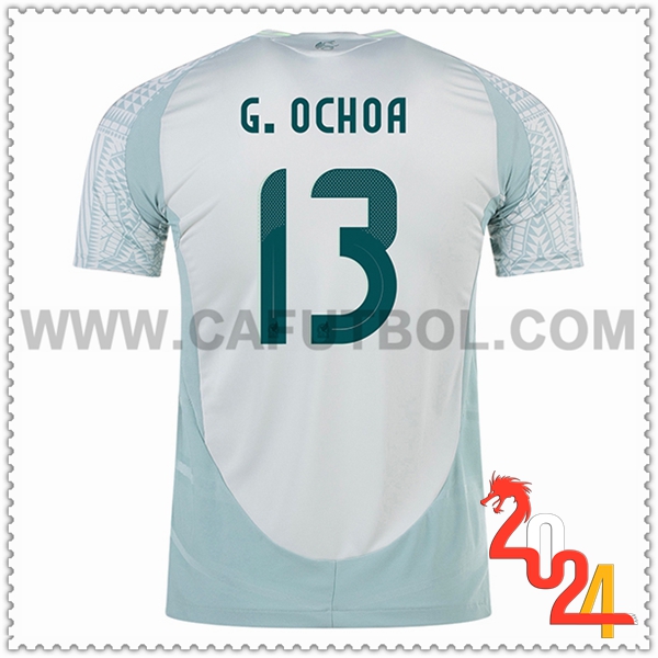 Segunda Camiseta Equipo México G.OCHOA #13 Verde 2024 2025