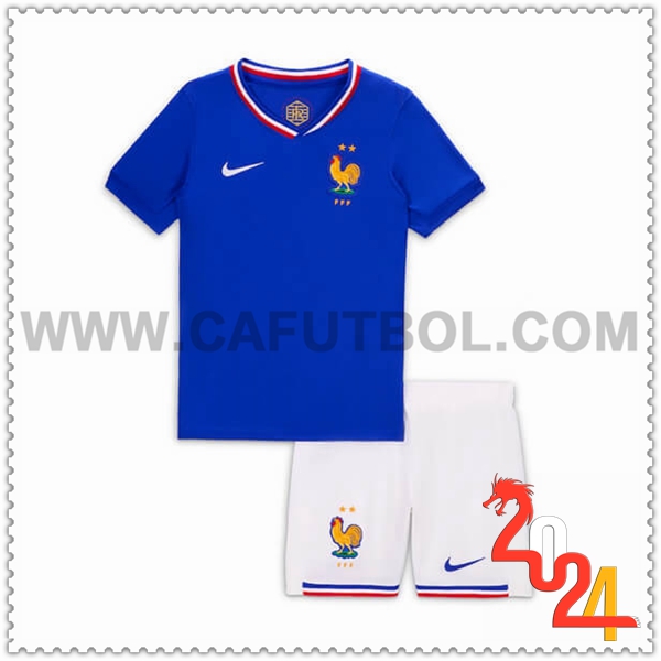 Primera Equipacion del Francia Ninos Azul Eurocopa 2024