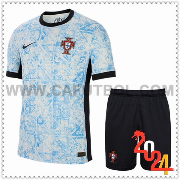 Segunda Equipacion del Portugal + Pantalones cortos Eurocopa 2024