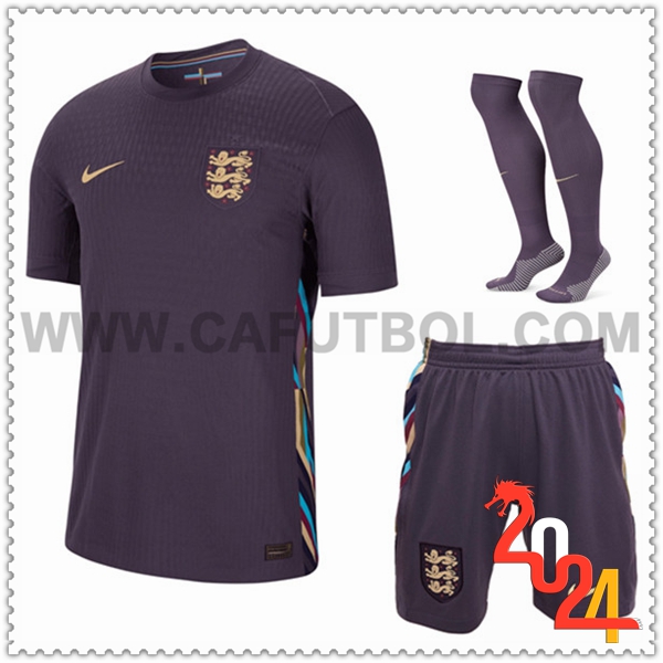 Segunda Equipacion del Inglaterra (Pantalones cortos + Calcetines) Eurocopa 2024