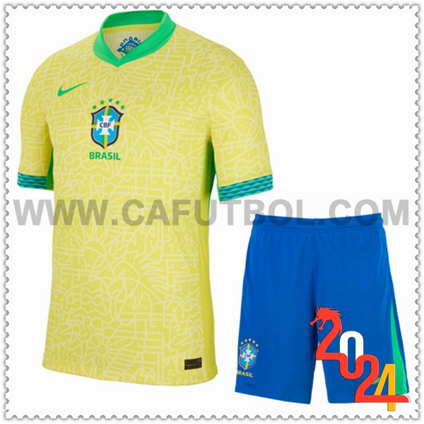 Primera Equipacion del Brasil + Pantalones cortos 2024 2025