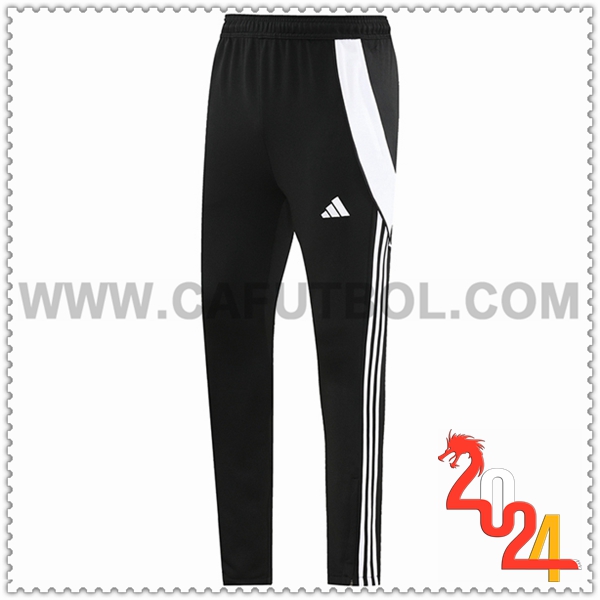 Pantalon Entrenamiento Adidas Negro/Blanco 2024 2025