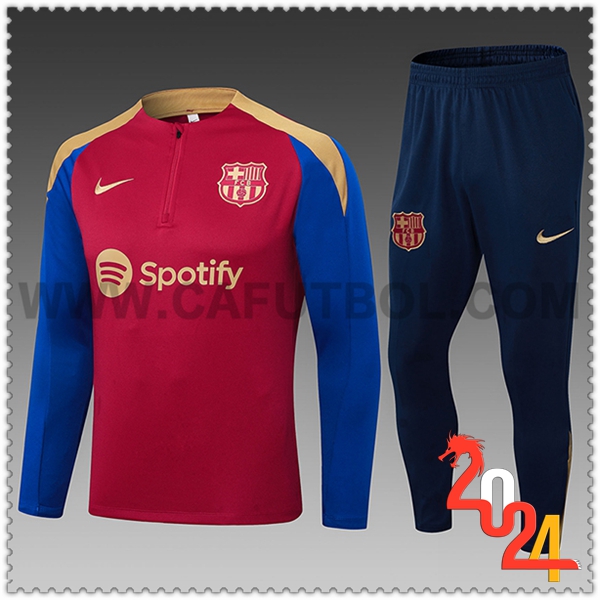 Chandal Futbol FC Barcelona Ninos Rojo/Azul/Amarillo 2024 2025