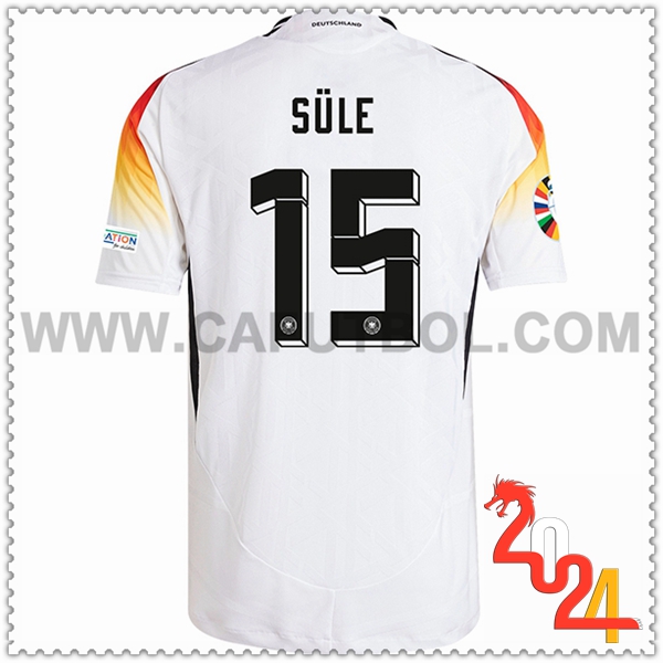 Primera Camiseta Futbol Alemania SULE #15 Blanco Eurocopa 2024