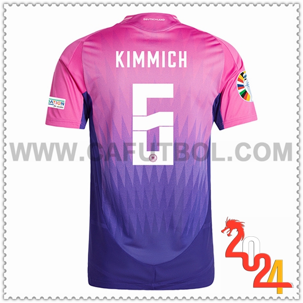 Segunda Camiseta Futbol Alemania KIMMICH #6 Púrpura Eurocopa 2024