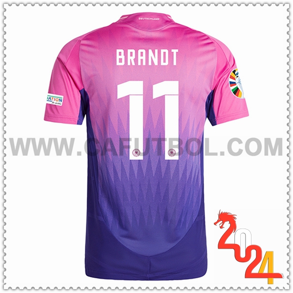 Segunda Camiseta Futbol Alemania BRANDT #11 Púrpura Eurocopa 2024