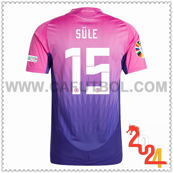 Segunda Camiseta Futbol Alemania SULE #15 Púrpura Eurocopa 2024