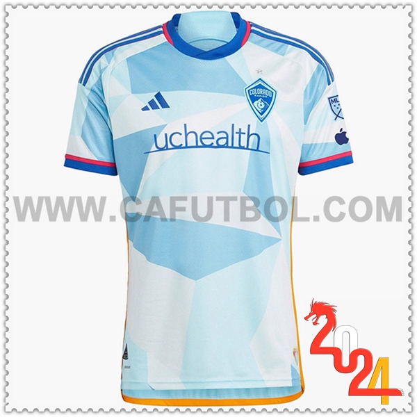 Segunda Camiseta Futbol Colorado Rapids Azul claro 2024 2025