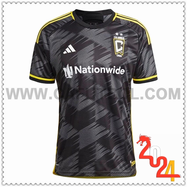 Segunda Camiseta Futbol Columbus Crew SC Negro 2024 2025