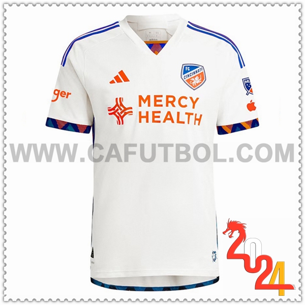 Segunda Camiseta Futbol FC Cincinnati Blanco 2024 2025