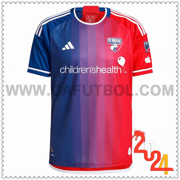 Primera Camiseta Futbol FC Dallas Azul Rojo 2024 2025