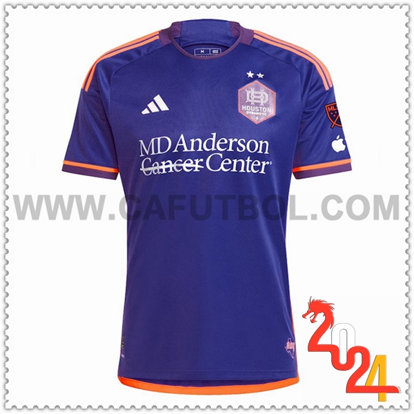 Segunda Camiseta Futbol Houston Dynamo Púrpura 2024 2025