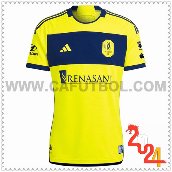 Primera Camiseta Futbol Nashville SC AMARILLO 2024 2025