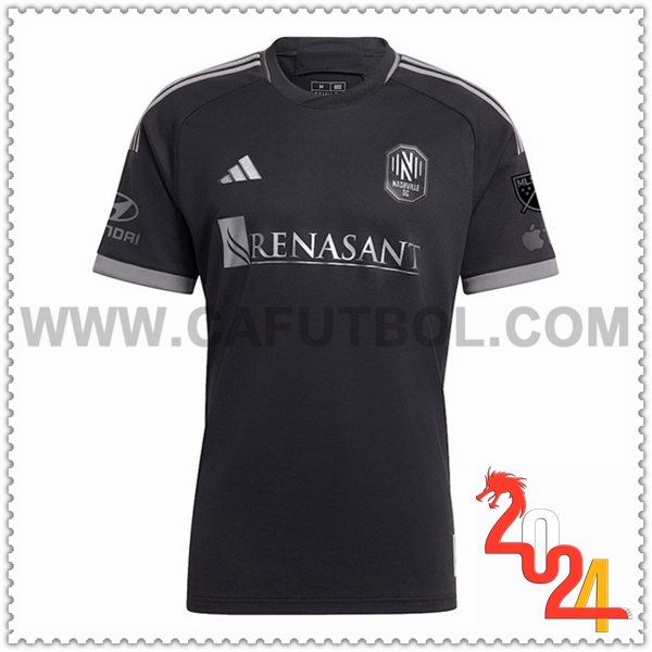 Segunda Camiseta Futbol Nashville SC Negro 2024 2025