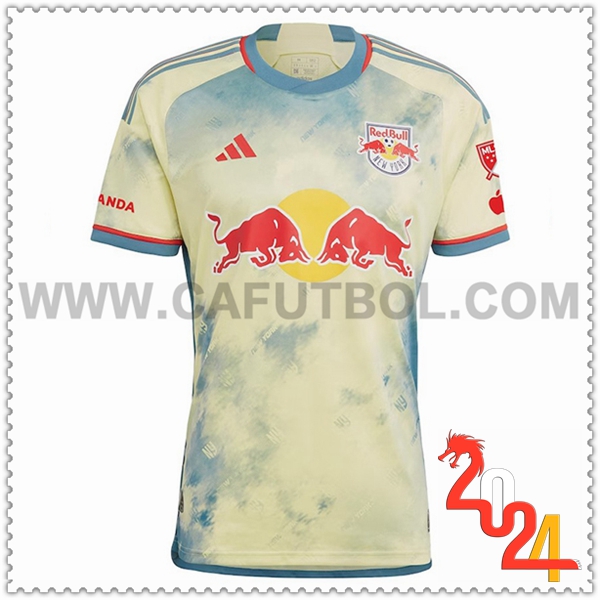 Primera Camiseta Futbol New York Red Bull Amarillo claro 2024 2025