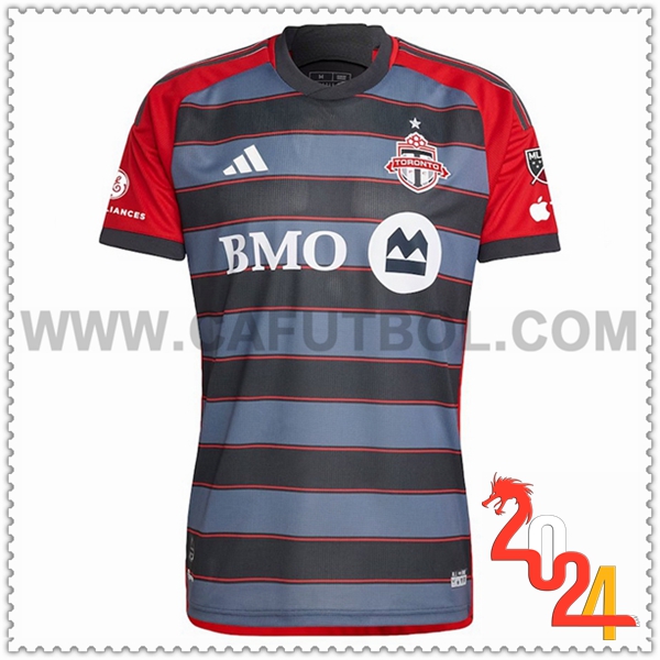 Primera Camiseta Futbol Toronto FC Negro Rojo 2024 2025