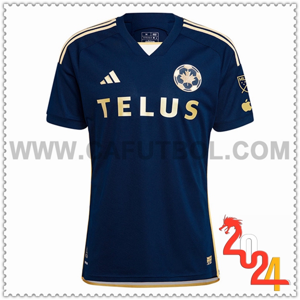 Segunda Camiseta Futbol Vancouver Whitecaps Azul marino 2024 2025