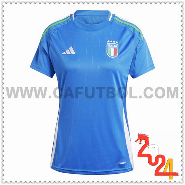 Primera Camiseta Futbol Italia Mujer Azul 2024 2025