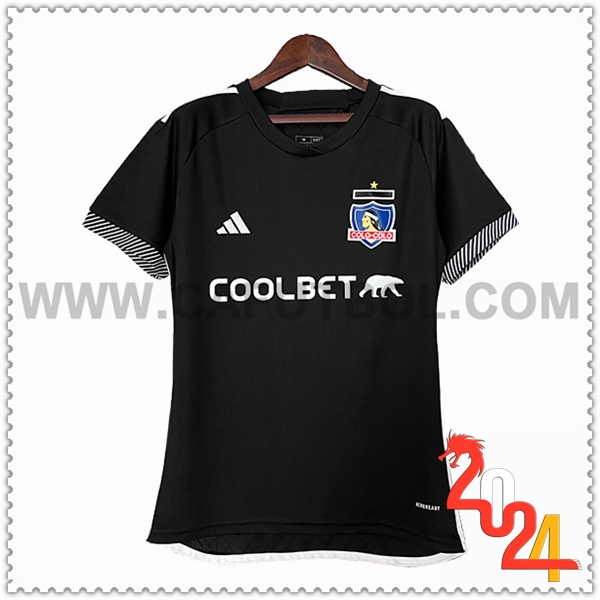 Segunda Camiseta Futbol Colo Colo Mujer Negro 2024 2025