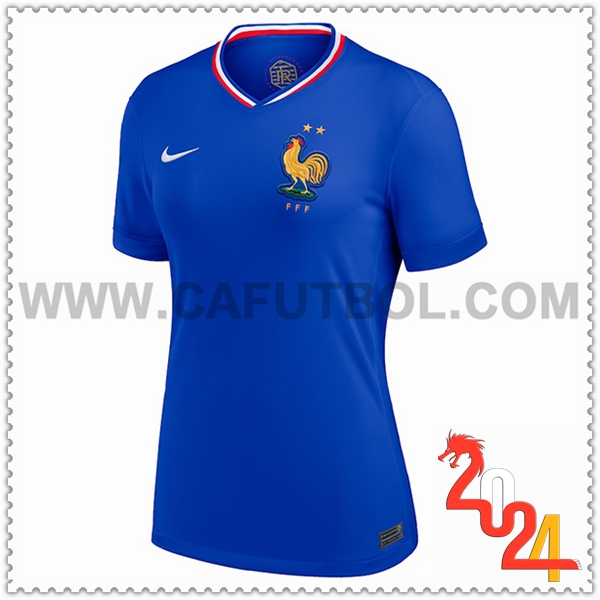 Primera Camiseta Futbol Francia Mujer Azul 2024 2025