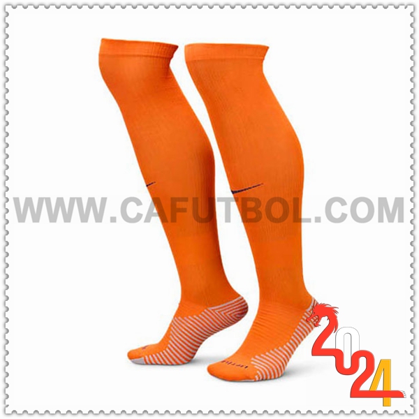 Primera Calcetines Futbol Paises Bajos Naranja 2024 2025