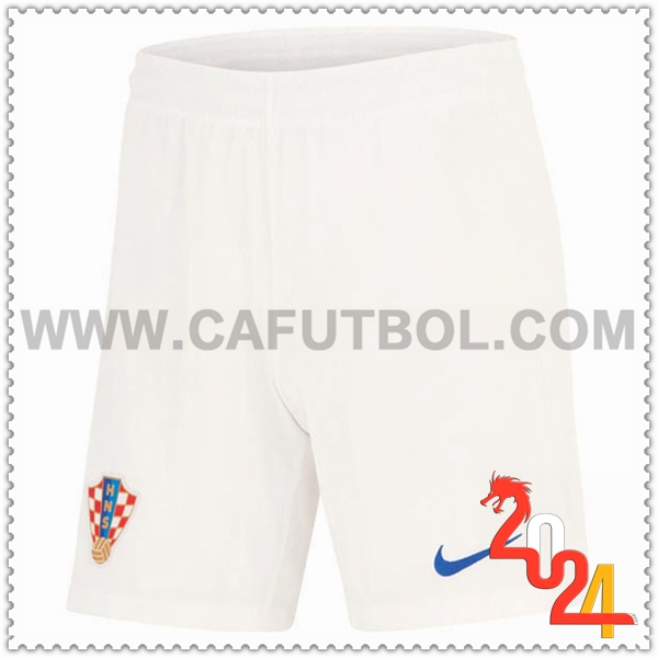 Primera Pantalones Cortos Croacia Blanca 2024 2025