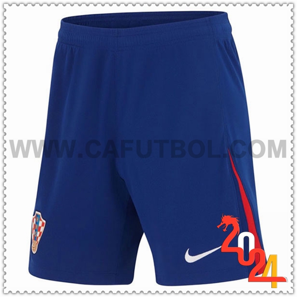 Segunda Pantalones Cortos Croacia Azul 2024 2025