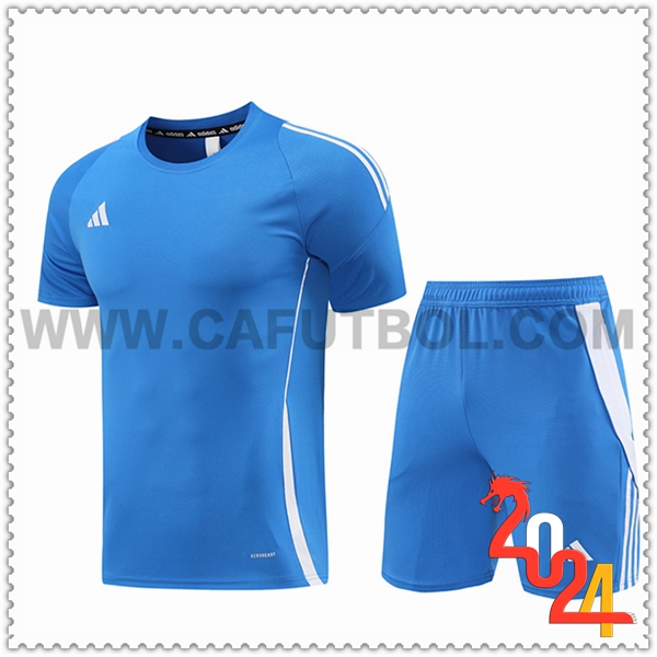 Camiseta Entrenamiento + Cortos Adidas Azul 2024 2025