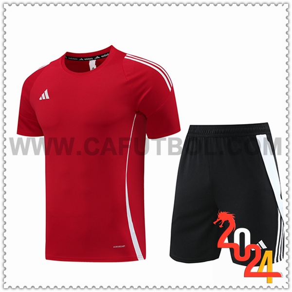 Camiseta Entrenamiento + Cortos Adidas Rojo 2024 2025