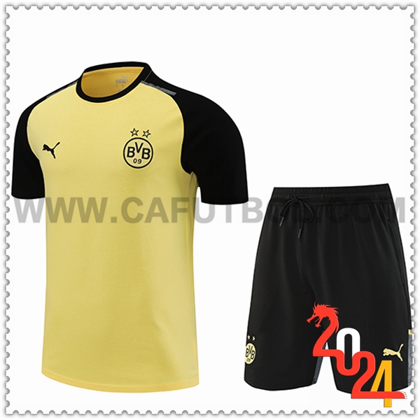 Camiseta Entrenamiento + Cortos Dortmund Amarillo/Negro 2024 2025