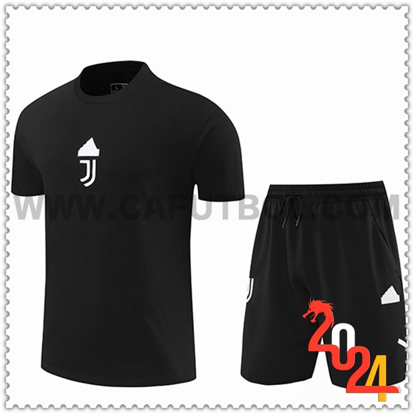 Camiseta Entrenamiento + Cortos Juventus Negro 2024 2025