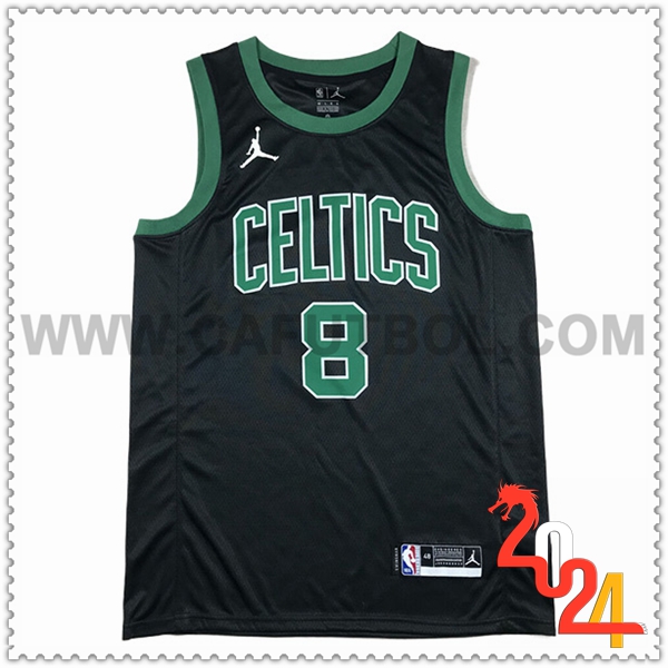 Camisetas De Futbol Boston Celtics (PORZINGIS #8) 2024/25 Negro/Verde