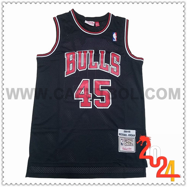 Camisetas De Futbol Chicago Bulls (JORDAN #45) 2024/25 Negro/Rojo