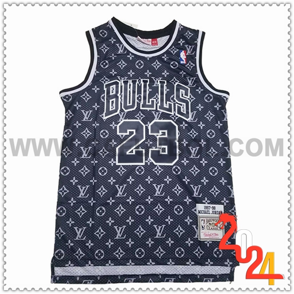 Camisetas De Futbol Chicago Bulls (JORDAN #23) 2024/25 Negro/Gris