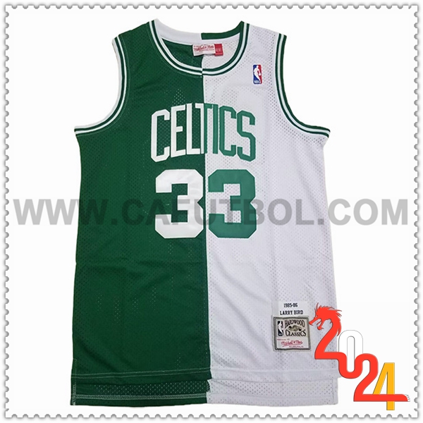 Camisetas De Futbol Boston Celtics (BIRD #33) 2024/25 Blanco/Verde