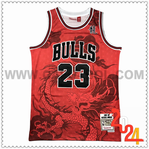 Camisetas De Futbol Chicago Bulls (JORDAN #23) 2024/25 Rojo/Negro